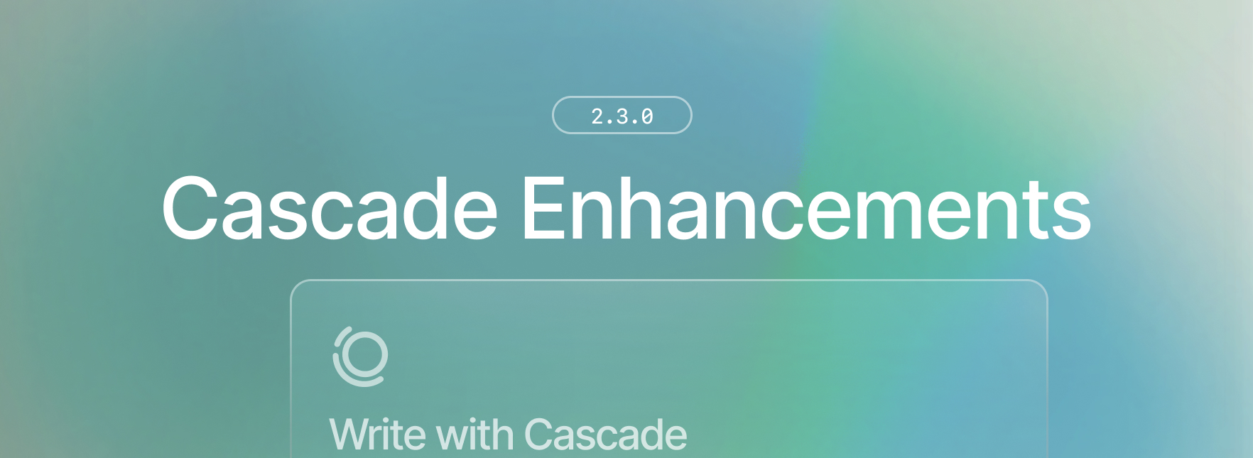 2.3.0 changelog banner