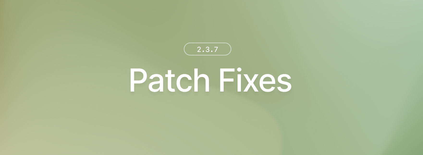 2.3.7 changelog banner