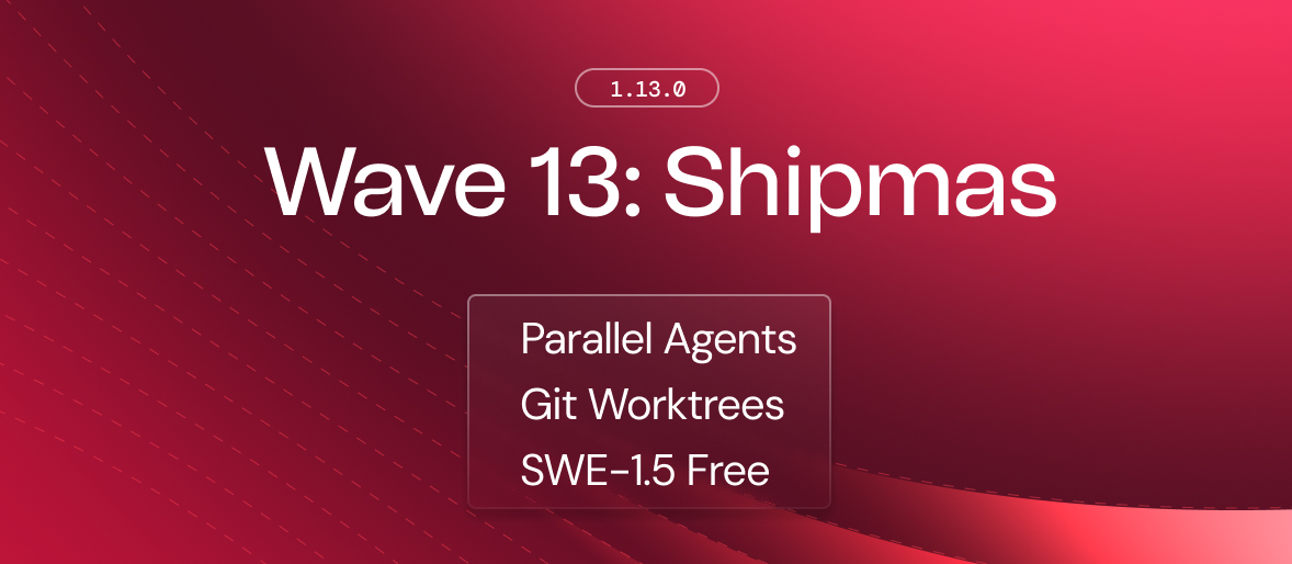 1.13.104 Windsurf Wave 13 Shipmas Changelog Banner