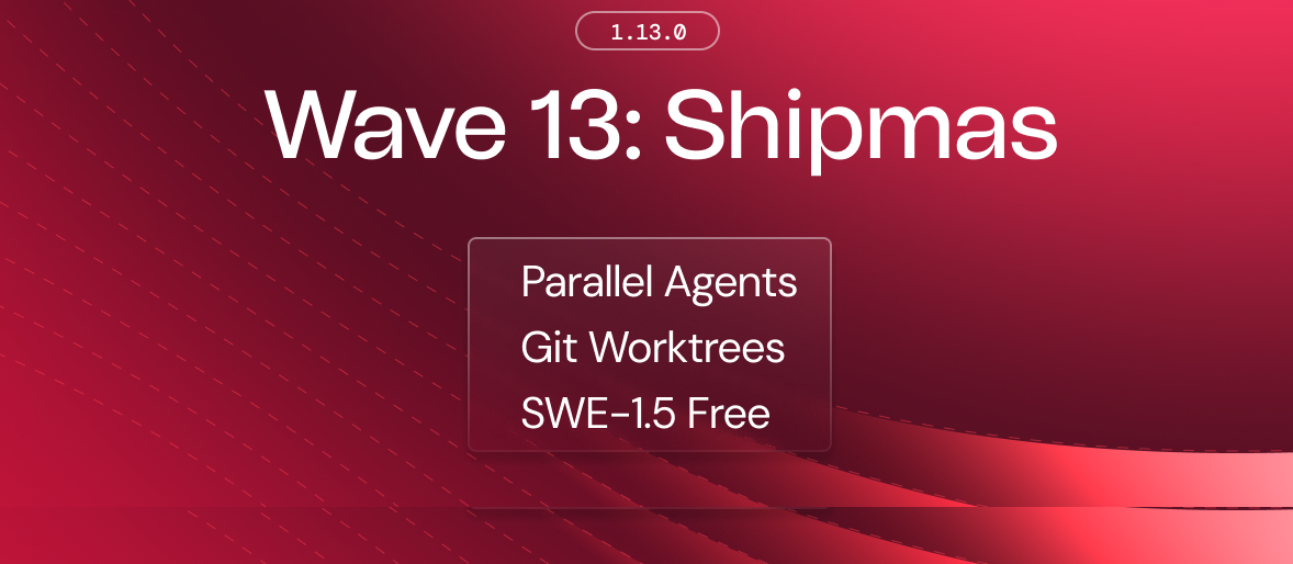 1.13.3 Windsurf Wave 13 Merry Shipmas Changelog Banner