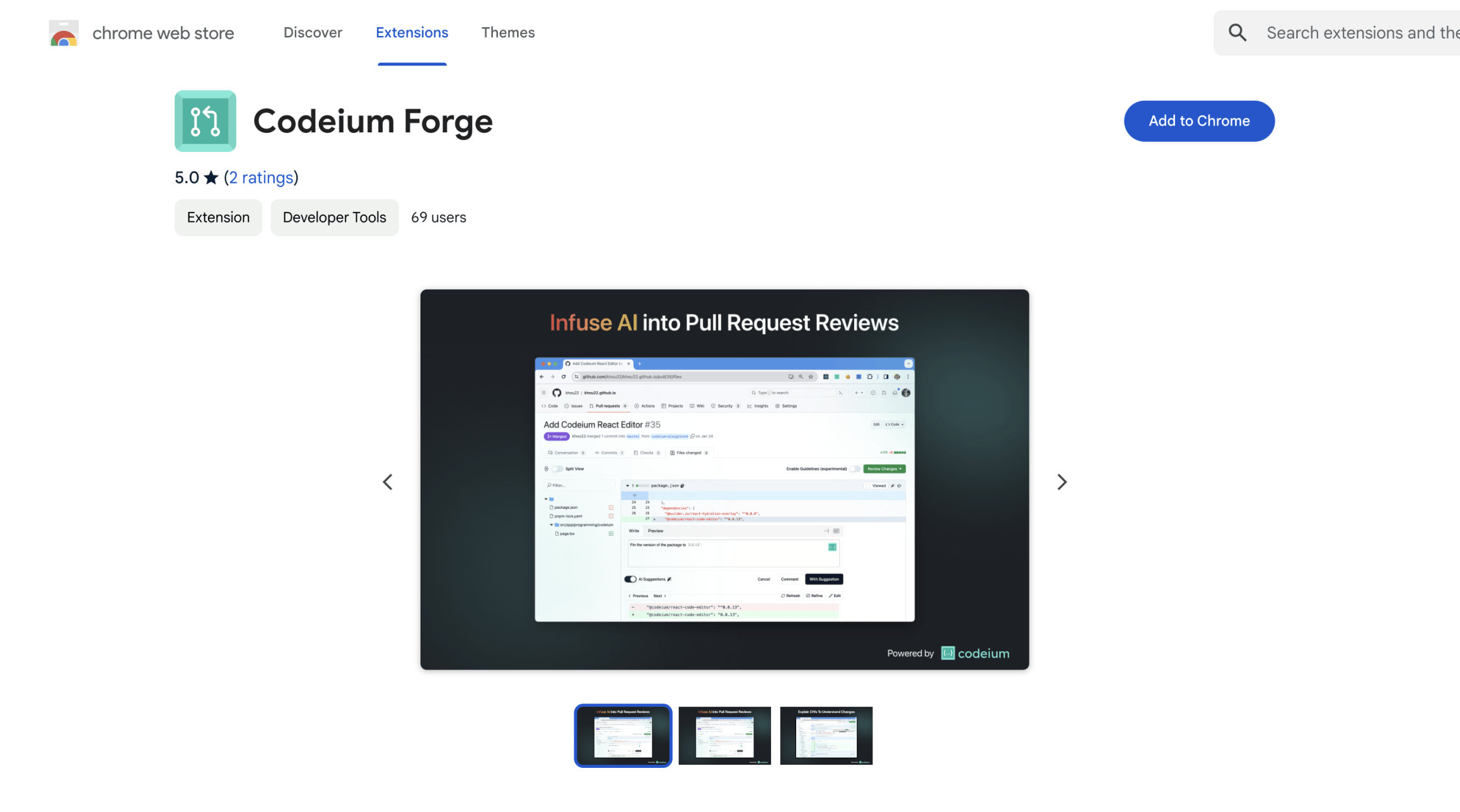 Forge Extension Screenshot