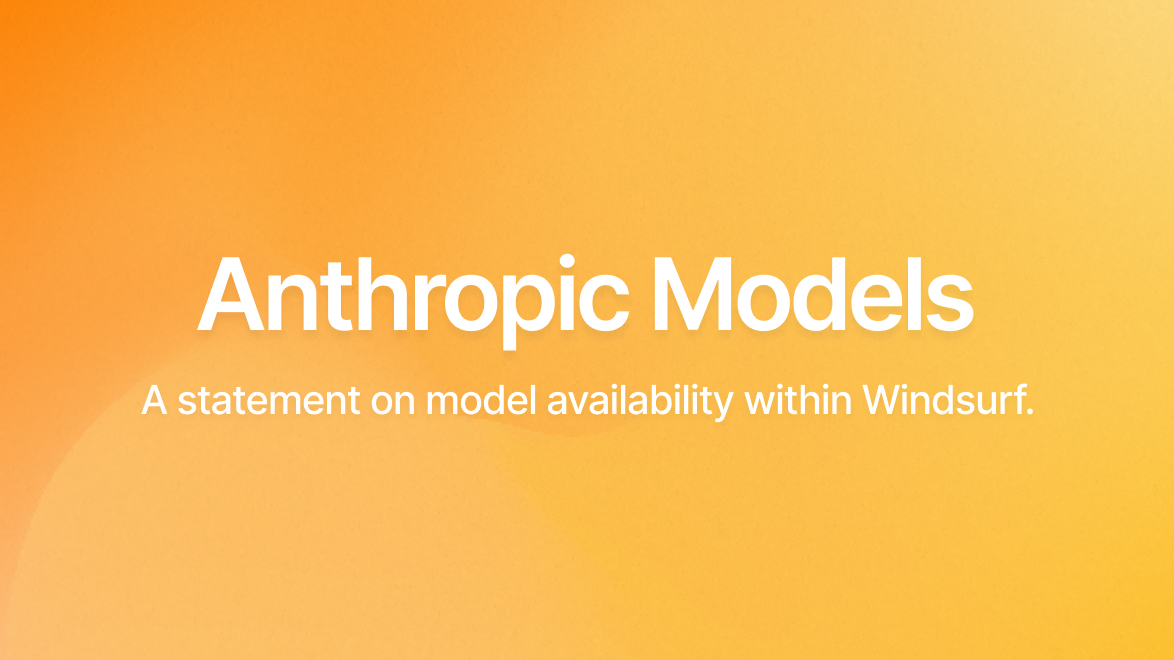 Image for Statement on Anthropic Model Availability