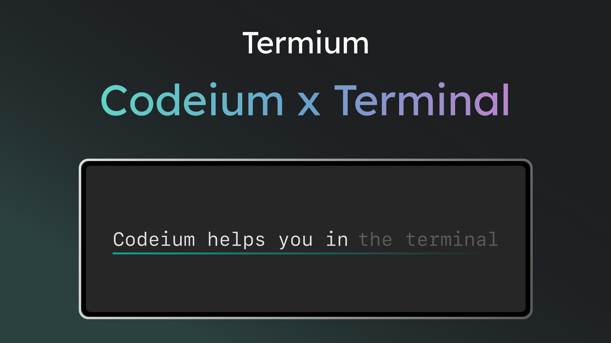 Termium: Codeium in the Terminal