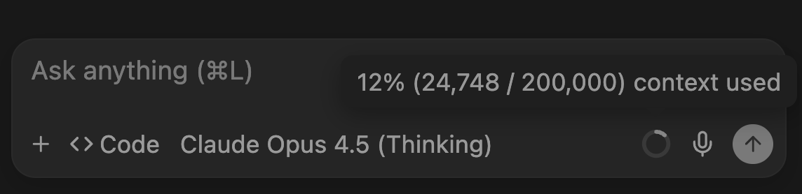 Context Window Indicator