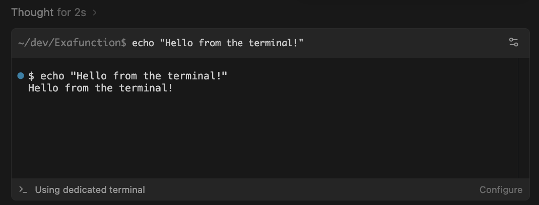 Dedicated Terminal beta feature announcement