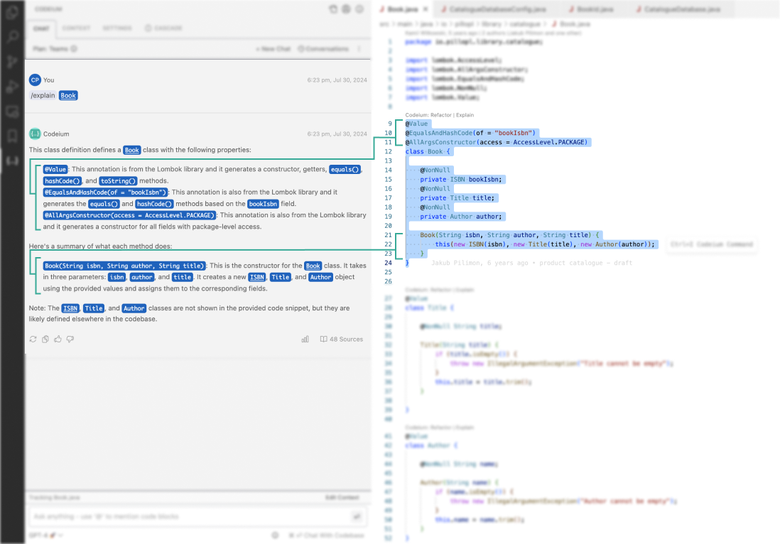 Inline citations.