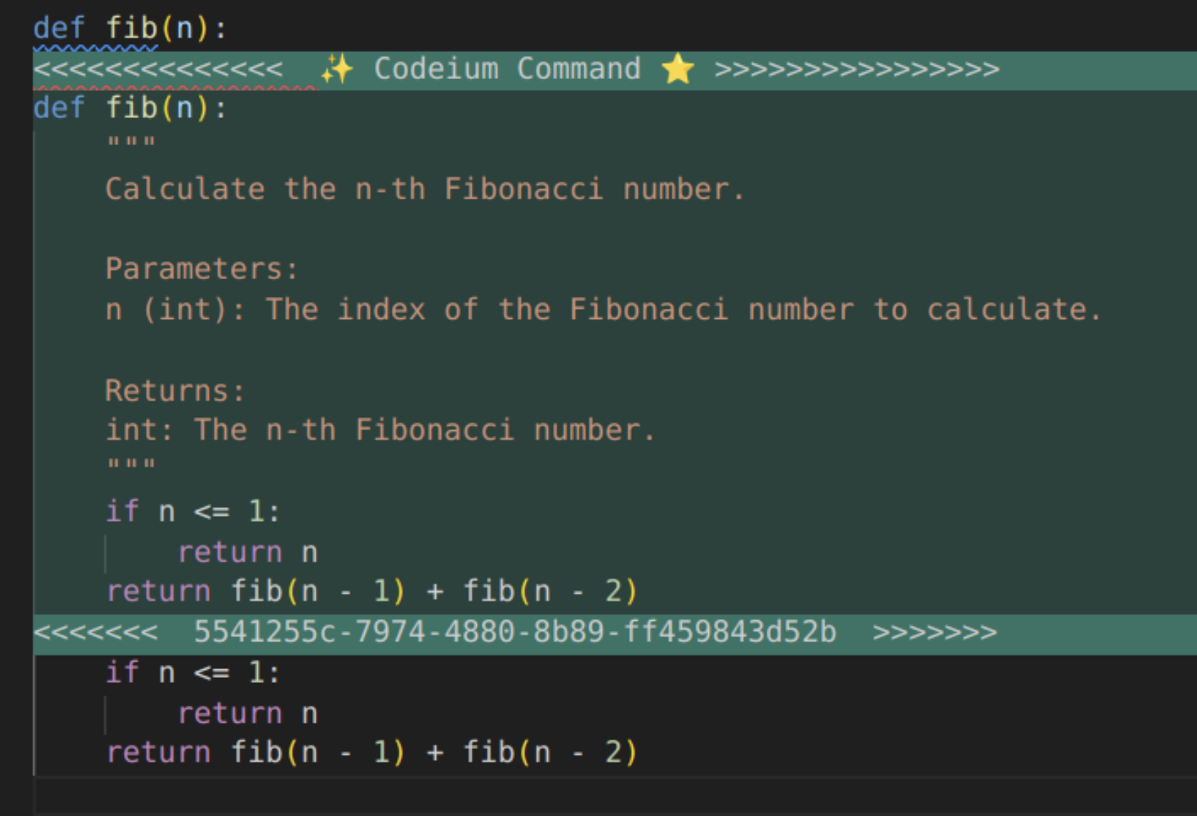 Command example with GPT 3.5.
